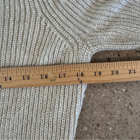 J. Crew Turtleneck Sweater Dress Cream/beige Wool Blend Sz Sm - Picture 3 of 6